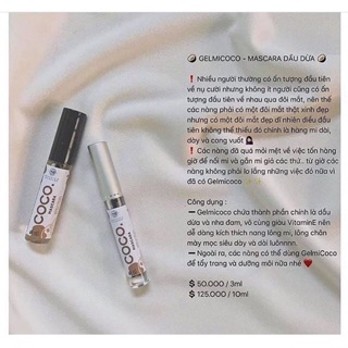 [Tặng serum] GELMI COCO - Mascara Dưỡng Mi