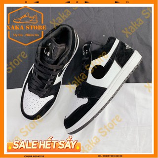🔥Giày thể thao Sneaker🔥 Sneaker 𝟭 𝗟𝗼𝘄 𝗝𝗗PanDa đ𝗲𝗻 trắng cao cấp - Xaka Store