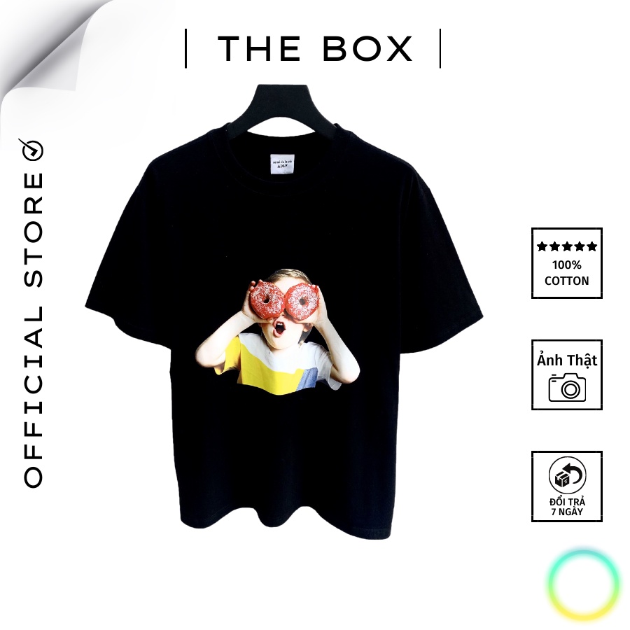 Áo Thun ADLV Unisex In Hình Bé Donuts (Bản Chuẩn 1:1 Trung) - Ảnh Chụp Tại Shop - [THE BOX STUDIO]