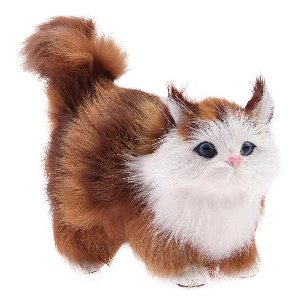 DYRUIDOJ Thú Nhồi Bông Hình Chú Mèo Đang Ngủ Dễ Thương 12CM