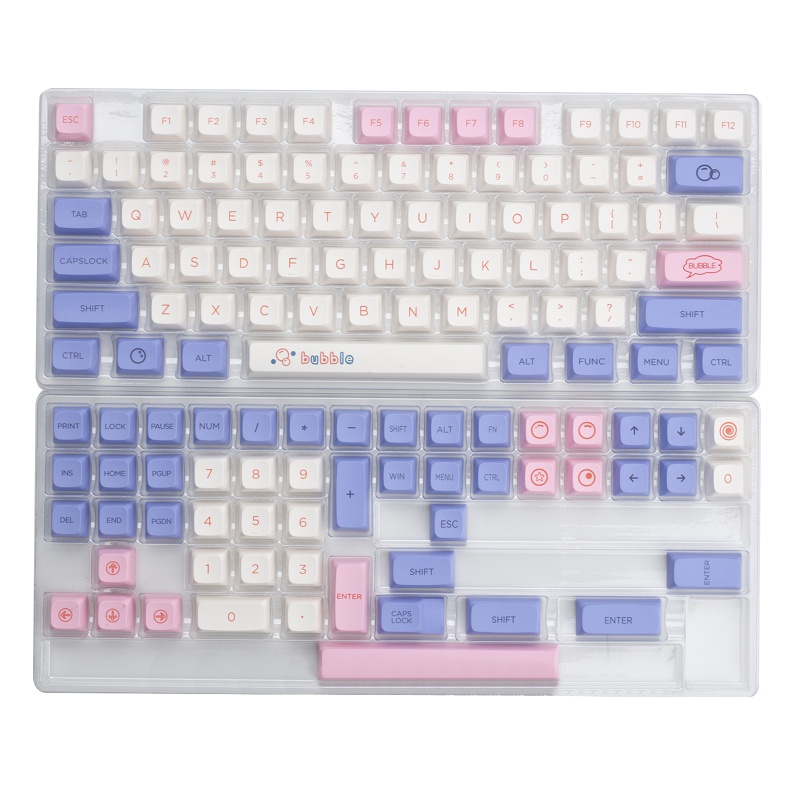 Nút Bàn Phím PBT Nhuộm Màu Họa Tiết Bong Bóng Cho MX Switch 64 68 84 980m 126 K