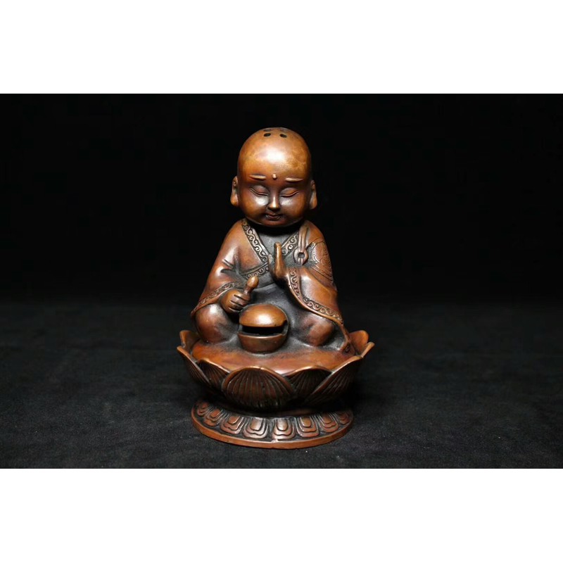 Lư trầm chú tiểu bằng đồng thau dùng để xông trầm hương phong thủy Hồng Thắng