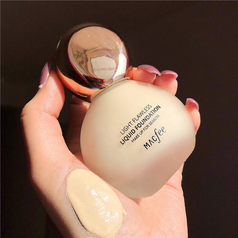 【có sẵn】Kem nền + che khuyết điểm + dưỡng ẩm lâu trôi thiết kế chai hình bóng đèn MACFEE (Hàng chính hãng) | BigBuy360 - bigbuy360.vn