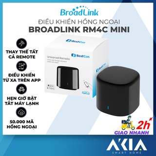 Hình ảnh [Hoả tốc] Điều khiển hồng ngoại Broadlink RM4c Mini và Broadlink RM4 Mini - Điều khiển máy lạnh bằng App, Hỗ trợ Google
