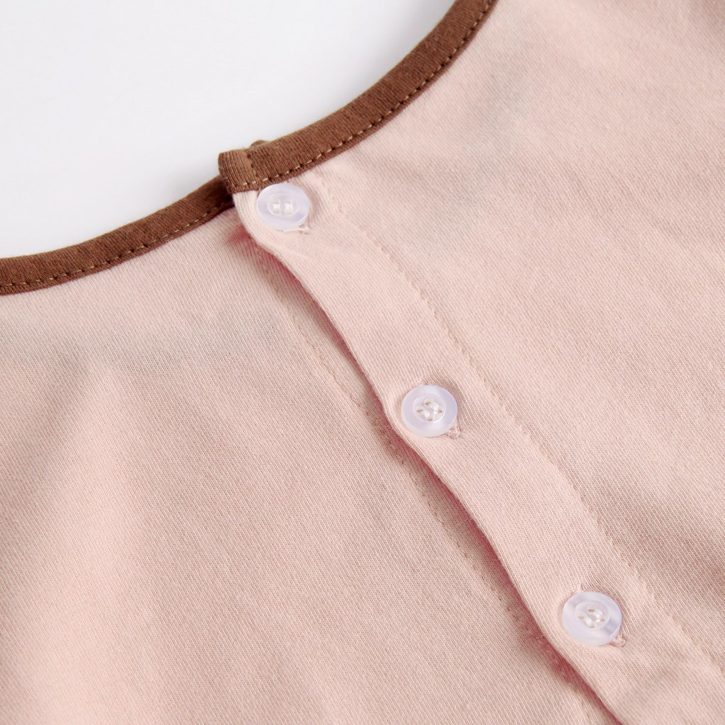 Áo Liền Quần Sanlutoz Màu Hồng Kiểu Công Chúa Thời Trang Bé Gái