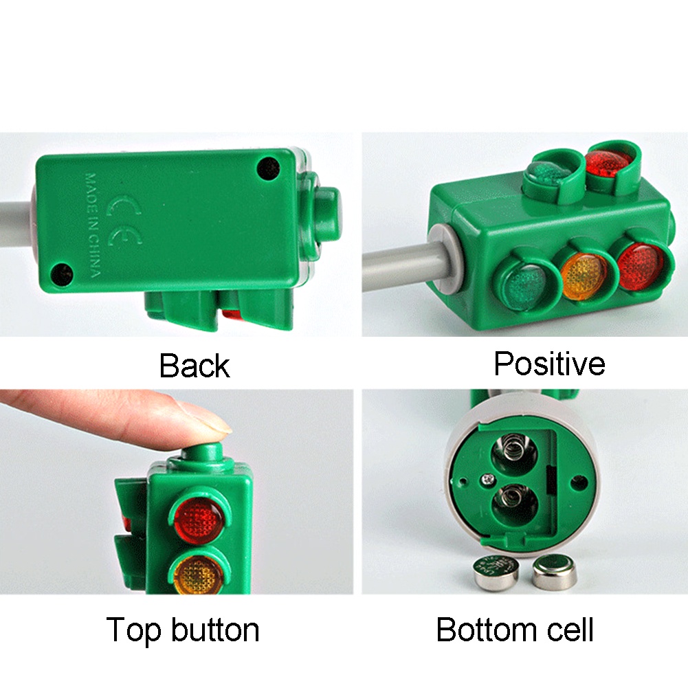 Đồ chơi mô phỏng đèn giao thông mini với đèn led và âm thanh dành cho bé