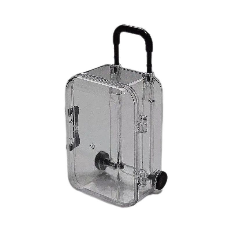 Hộp Đựng Trang Sức Mini Có Bánh Xe Kéo Và Nắp Đậy Có Thể Thu Gọn