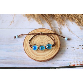 Vòng Tay Hoa Bách Hợp Đen