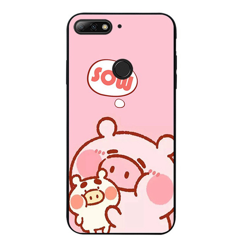 Ốp lưng heo mập cho điện thoại Huawei Nova 2 5 5i Y3II Y6II Y5 Y6 Y7 Y9 V9 Prime Lite Pro 2018 2019