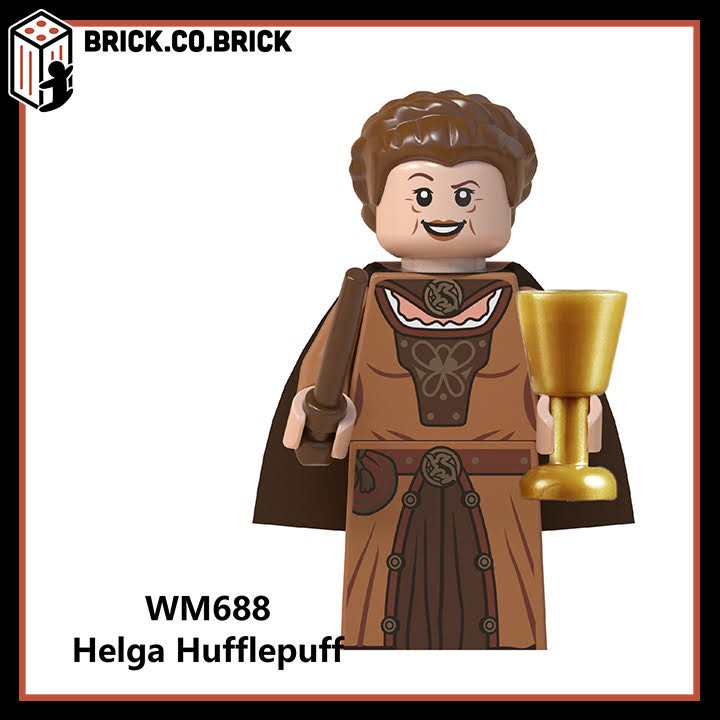 WM6059- Bộ 2 Non Lego Minifigures trong Harry Potter - Đồ chơi Lắp ghép Xếp hình Mini Mô hình: Dumbledore, Hagrid