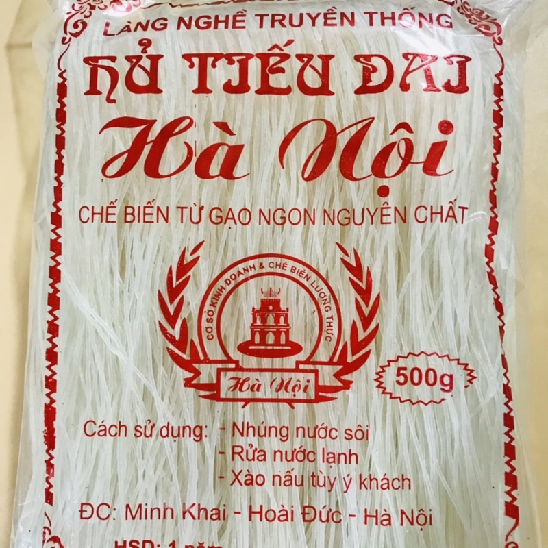 Mì gạo sạch (bún khô, hủ tiếu) dai ngon nhà làm gói 500g