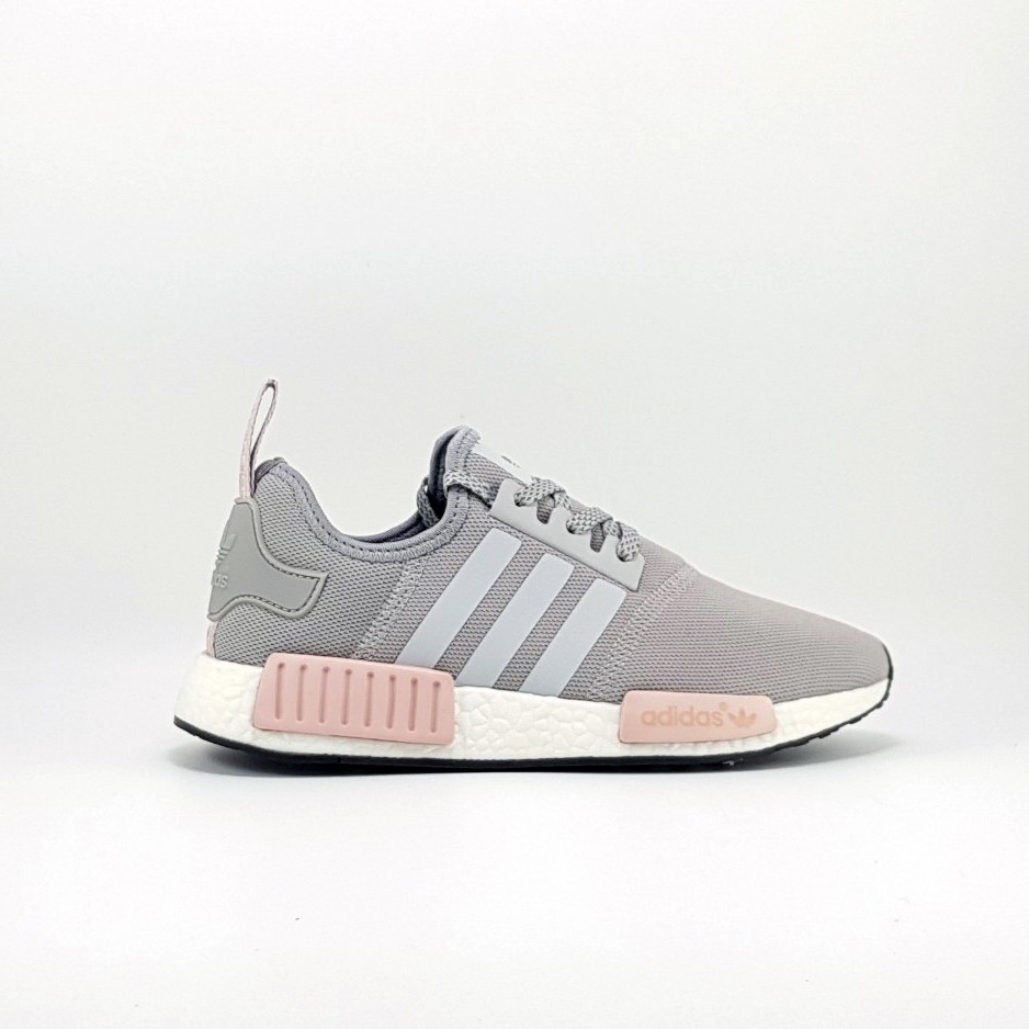 [Full box + size ] Giày thể thao Sneaker NMD R1 Primeknit Grey Pink