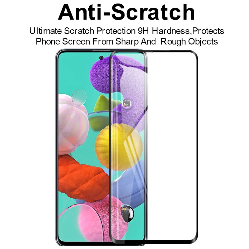 Kính Cường Lực 9H Bảo Vệ Màn Hình Và Camera 2 Trong 1 Cho Samsung Galaxy A51 A71 A81