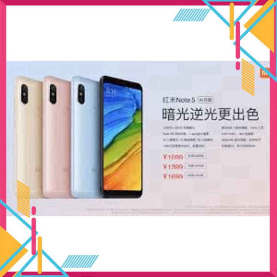 điện thoại Xiaomi Redmi Note 5 Pro 2sim ram 4G rom 64G Chính hãng, Chiến PUBG/Free Fire mượt