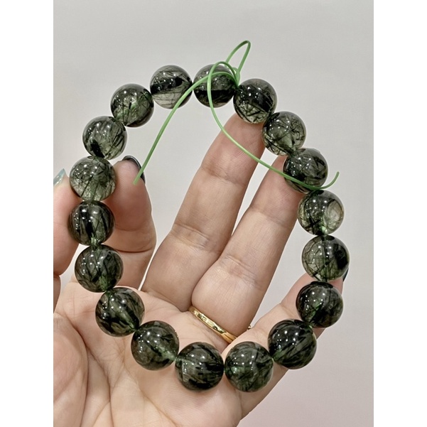 Vòng tay tóc xanh vip bóng đẹp rõ tóc