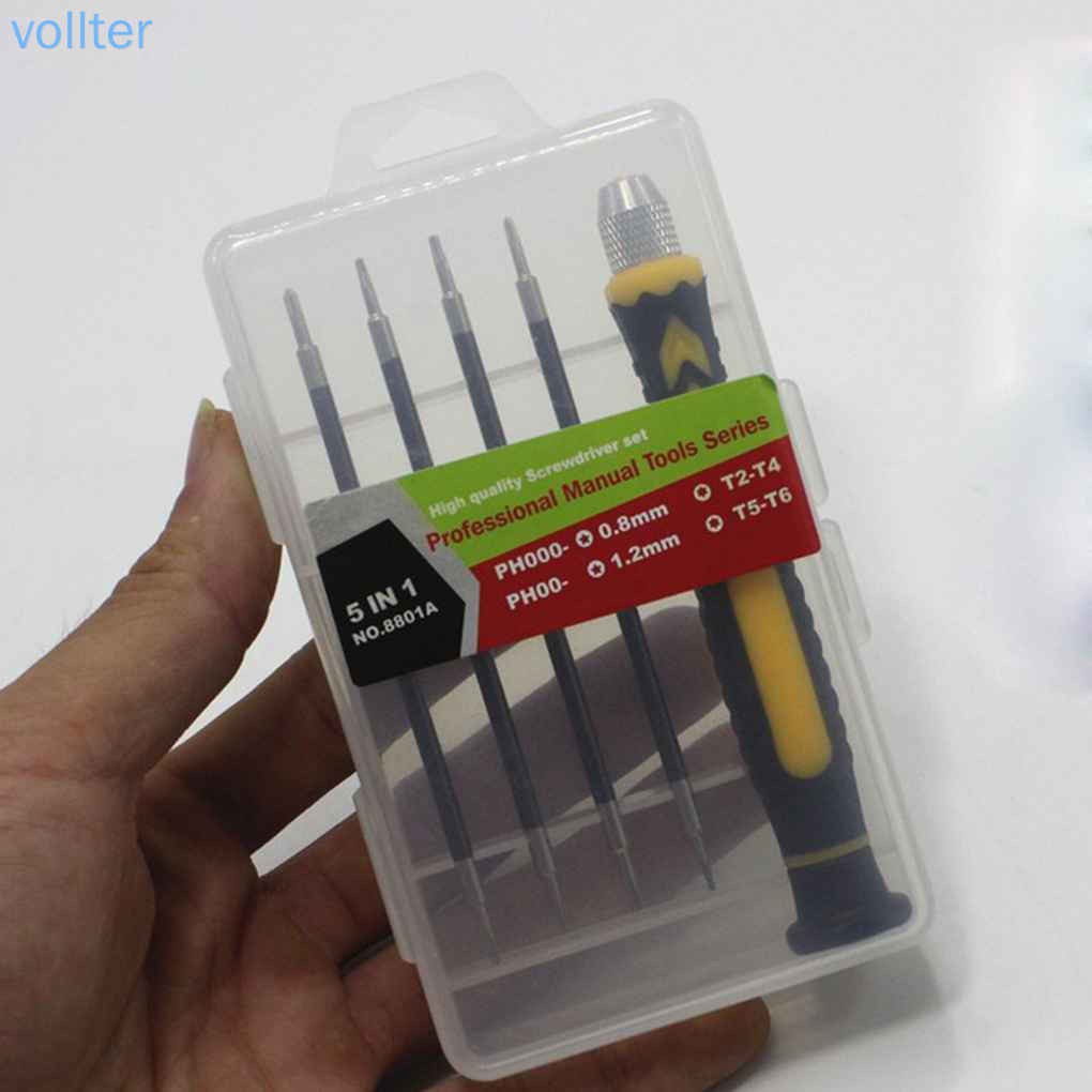 Bộ Tua Vít Từ Tính 5 Trong 1 Chuyên Dụng Sửa Chữa Đồng Hồ