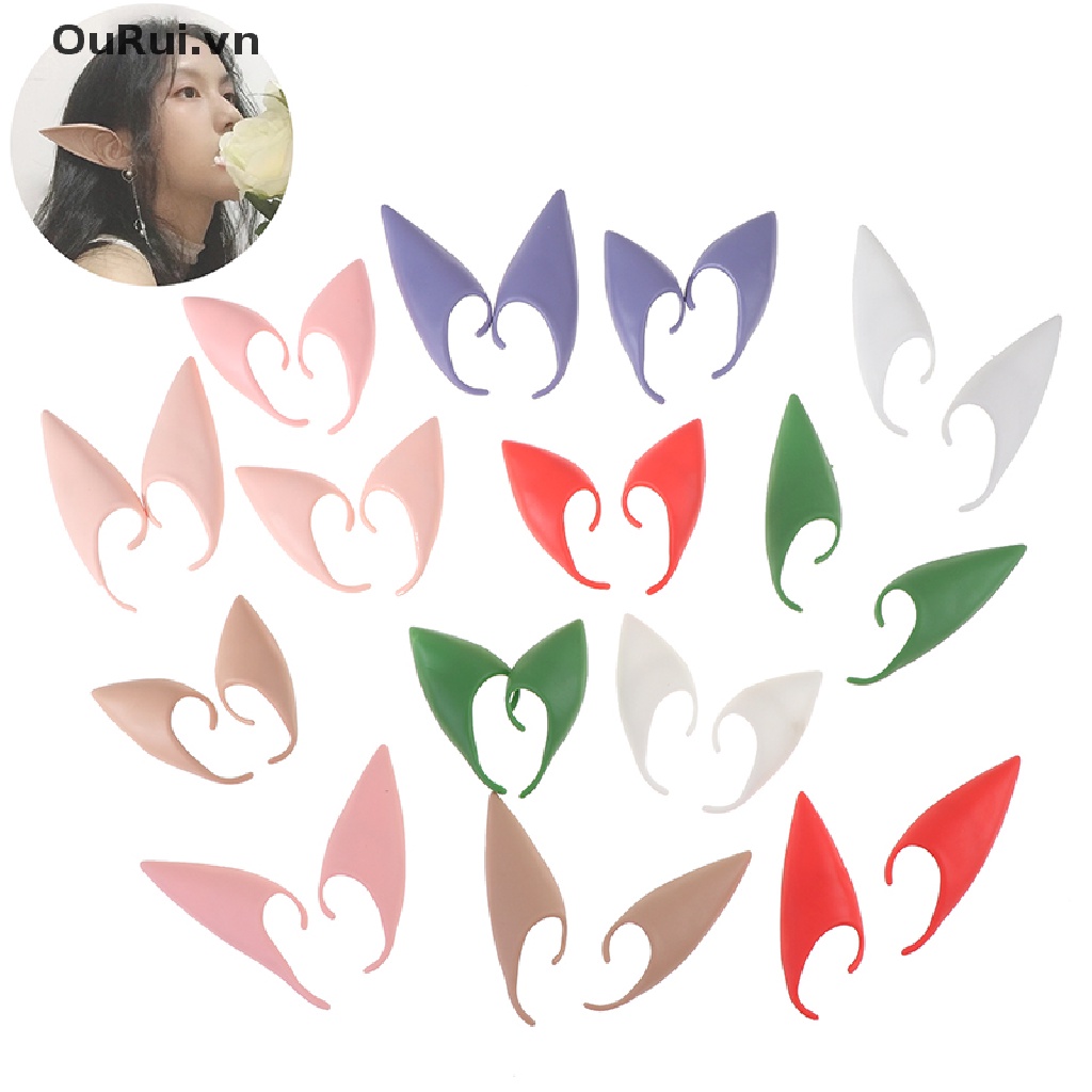 1 Cặp Tai Yêu Tinh Mềm Mại Hóa Trang Halloween