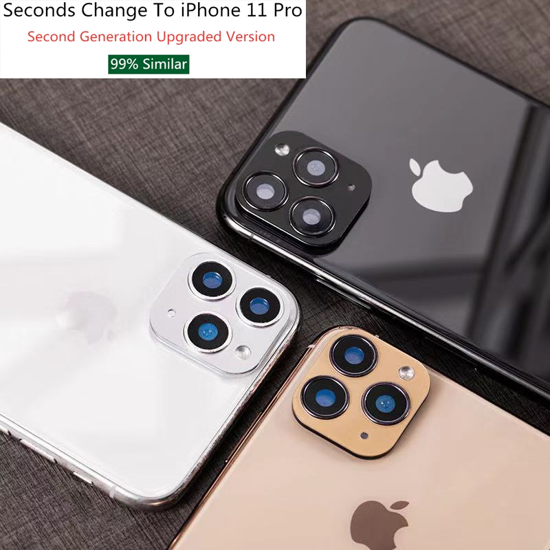 Upgrade Metal Alumium Protective Camera Case Cover iPhone X Xs Max Fake Seconds Change iPhone 11 Pro