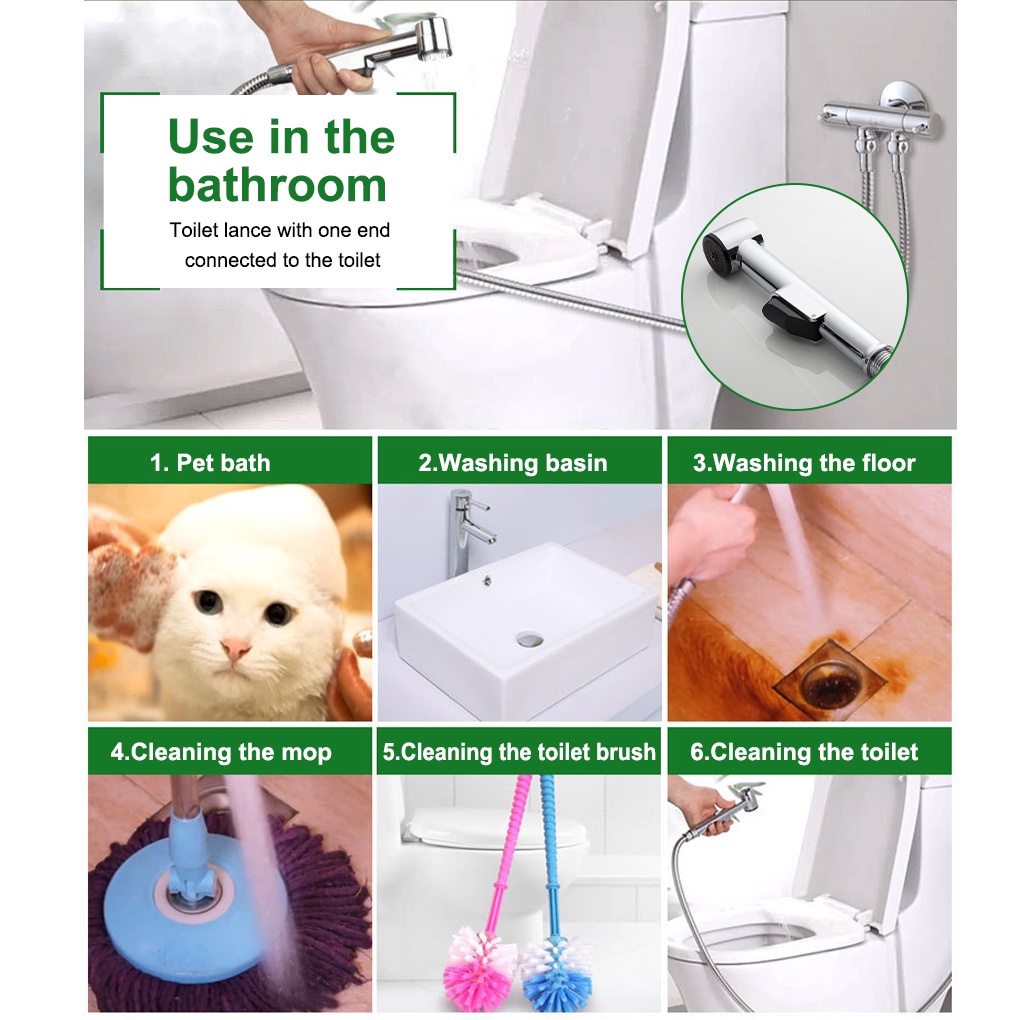 [CHOO] Woman Bidet Sprayer Handheld Toilet Cloth Faucet Shower Head Household Improvement Clean Hotel Water Spraying