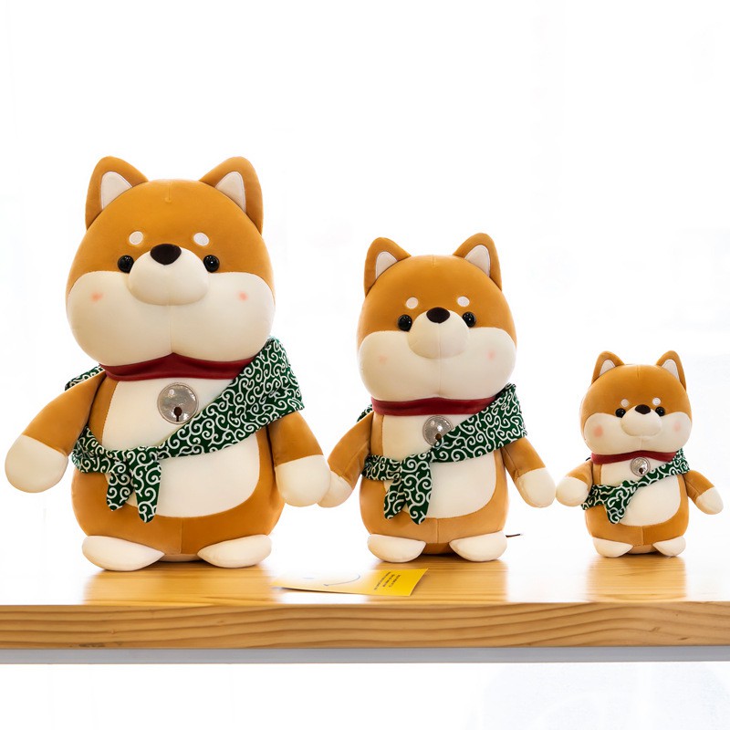 Mới Thú Nhồi Bông Hình Chú Chó Shiba Inu Đáng Yêu