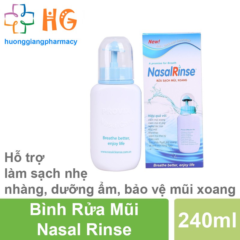 Bình Rửa Mũi Nasal Rinse (Bình + 10 Gói Muối)