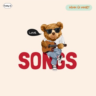 Decal ủi Áo - Hình Ủi Nhiệt Mẫu Gấu Sonic (12 - 14)