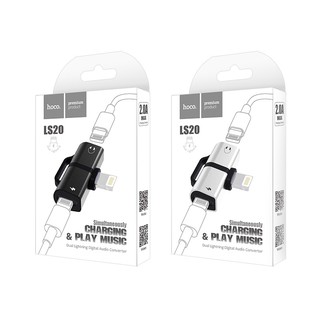 Jack Chuyển Đổi Hoco Ls20 2 Cổng Lightning (màu ngẫu nhiên)