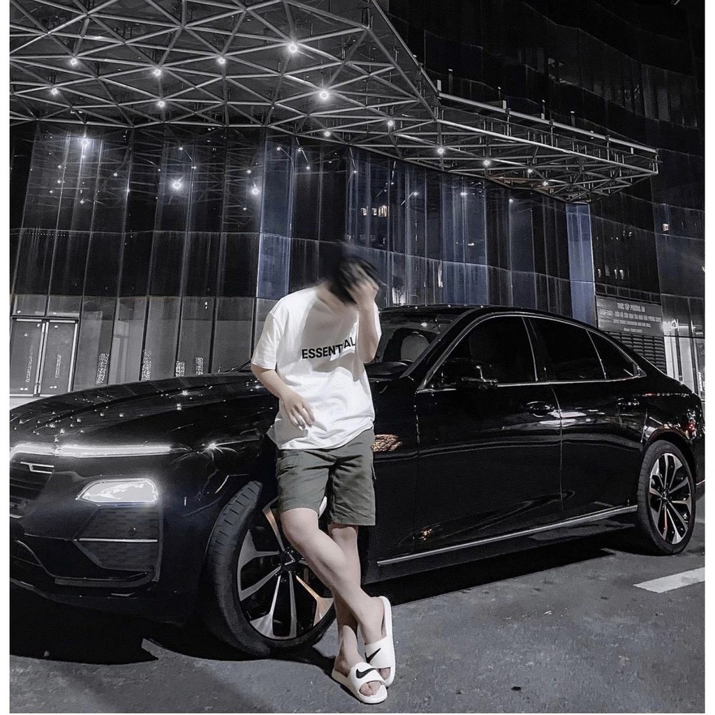 Áo thun tay lỡ Essentials in ngực , áo thun nam nữ unisex ,Samyy_vn