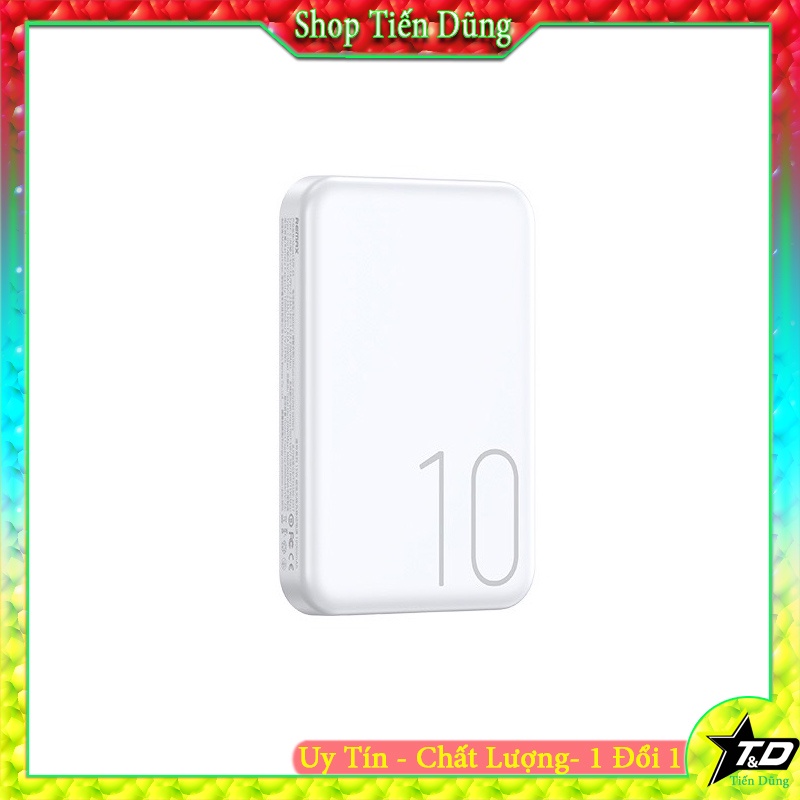 Pin Sạc Dự Phòng Sạc Nhanh 20w Remax RPP-65 10000mah Hỗ Trợ Sạc Không Dây Dòng 15w Phù Hợp Cho Các Điện Thoại Hỗ Trợ.