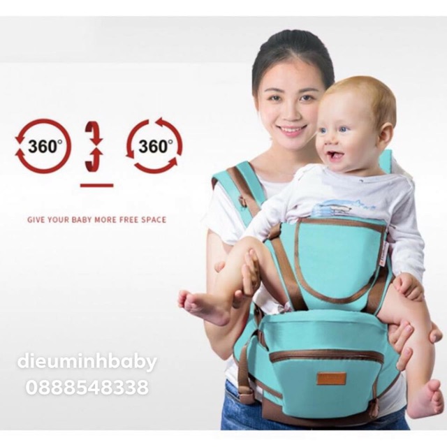 Địu em bé (có ghế ngồi chống gù , 12 tư thế) Fujikids