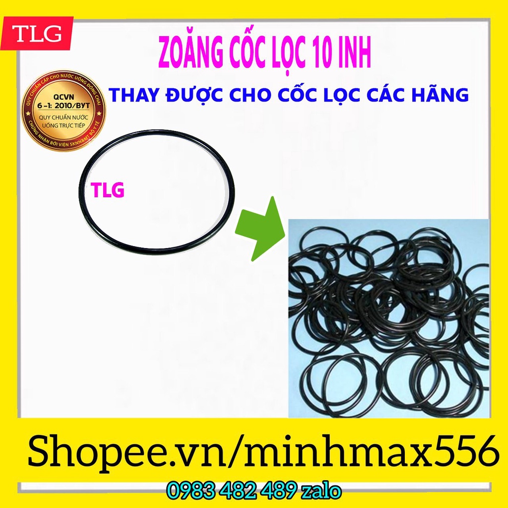 ZOANG CAO SU CỐC LỌC 10INH CHO MÁY LỌC GIA ĐÌNH [ GIOĂNG CAO SU CỐC LỌC 10INH