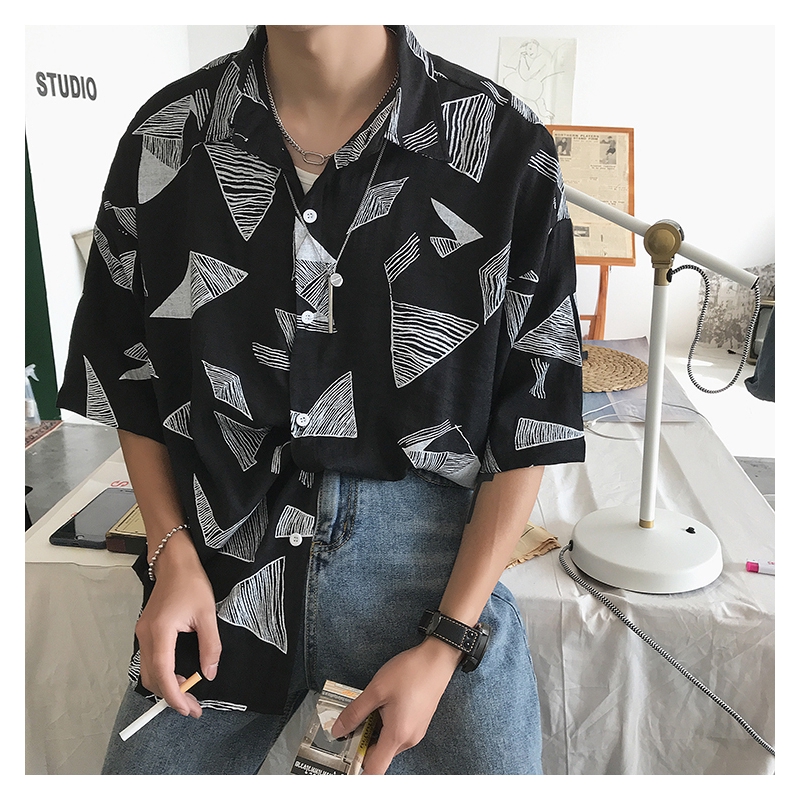 Áo Sơ Mi Tay Lỡ Dáng Rộng Thời Trang Dành Cho Nam Giới Tf1 | BigBuy360 - bigbuy360.vn