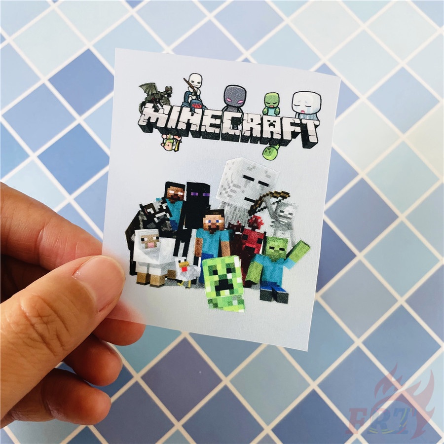 ◆ Nhãn Dán Vinyl Chuyển Nhiệt: Trò Chơi Minecraft ◆ 1 Sticker Dán Ủi Với Thiết Kế Đẹp Mắt