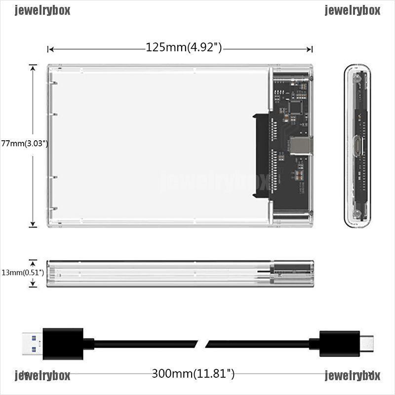 Hộp Đựng Ổ Cứng Ngoài Hdd Usb 3.1 Type C Sang 2.5 Sata | BigBuy360 - bigbuy360.vn
