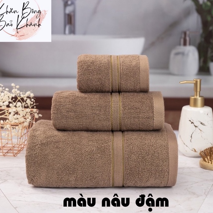 Khăn Tắm, Khăn Mặt Gội Lau Đầu Đủ Màu, 10Cotton Siêu Thấm Hút, Không Ra Màu , Dùng Cho Gia Đình Spa Khách Sạn