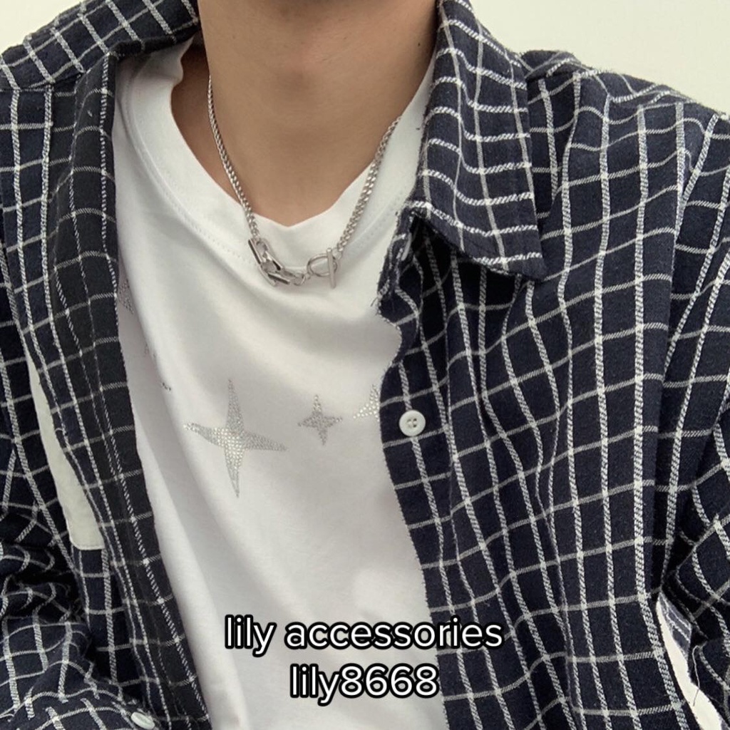 dây chuyền vòng cổ titan khối thanh không gỉ