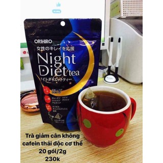 Trà giảm cân Orihiro Night Diet 20 gói của Nhật