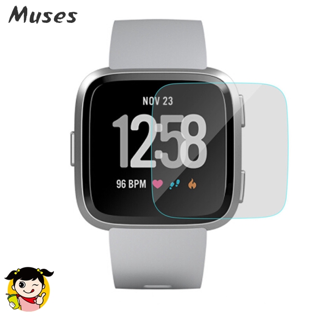 Muse07 1 hoặc bộ 2 kính cường lực siêu mảnh bảo vệ màn hình dành cho đồng hồ thông minh Fitbit Versa