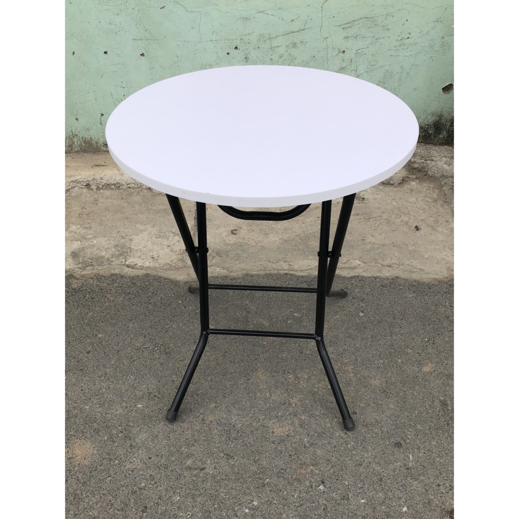 Bàn cà phê ☀️FREESHIP ☀️ bàn gấp gọn tiện dụng tròn 60 cao 72 cm