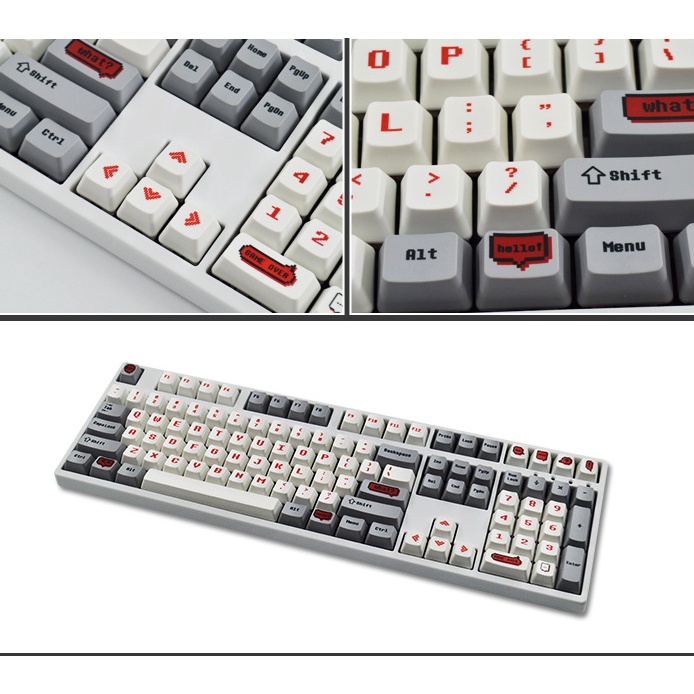 Keycap chủ đề Game chất liệu PBT 104 nút profile OEM giá rẻ cho bàn phím cơ