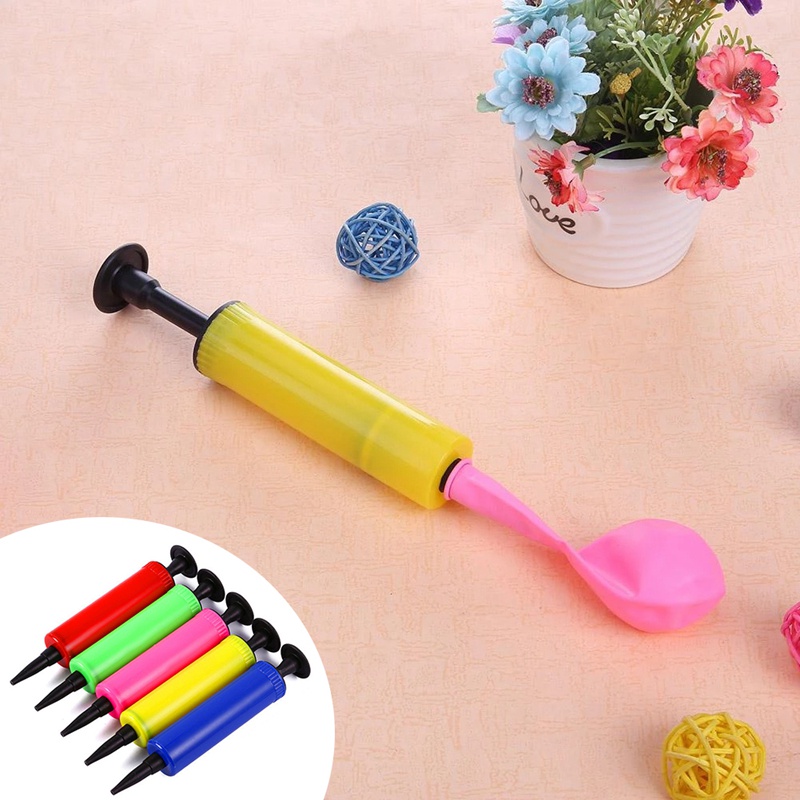 Dụng Cụ Bơm Bong Bóng Mini Cầm Tay Màu Sắc Ngẫu Nhiên