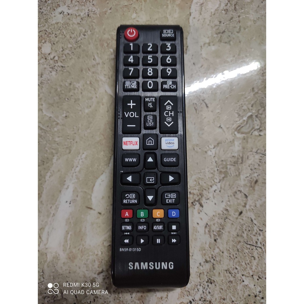 Remote điều khiển tivi Samsung smart BN59-01315D dòng TU - Model 2020