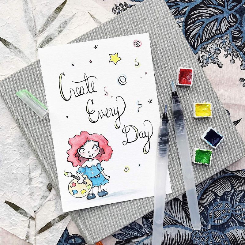Bộ 6 cây bút màu nước chuyên dụng cho vẽ tranh