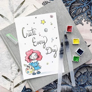 Bộ 6 cọ vẽ màu nước