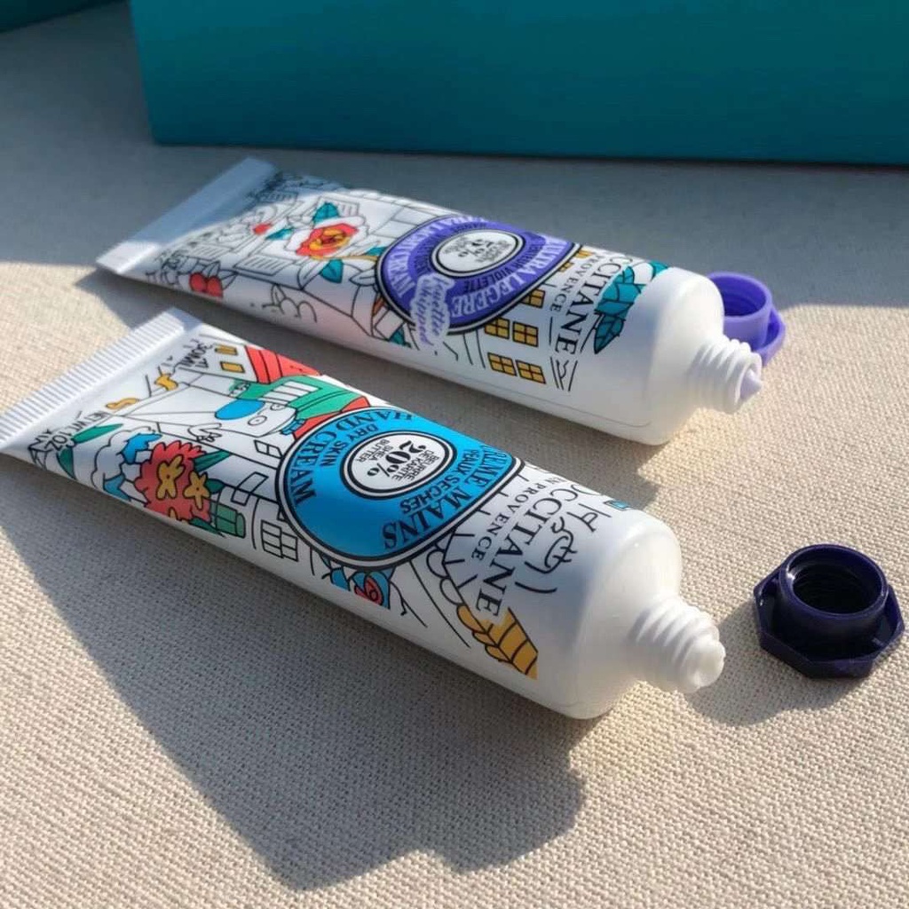 4 Kem Tay OMY L'OCCITANE HỘP GIẤY XANH