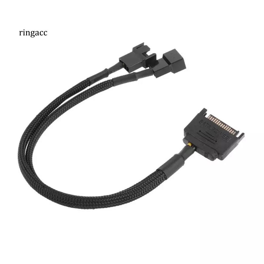 Dây Cáp Nối Dài Từ 15pin Sang 2 Cổng 3pin 4pin Cho Quạt Máy Tính