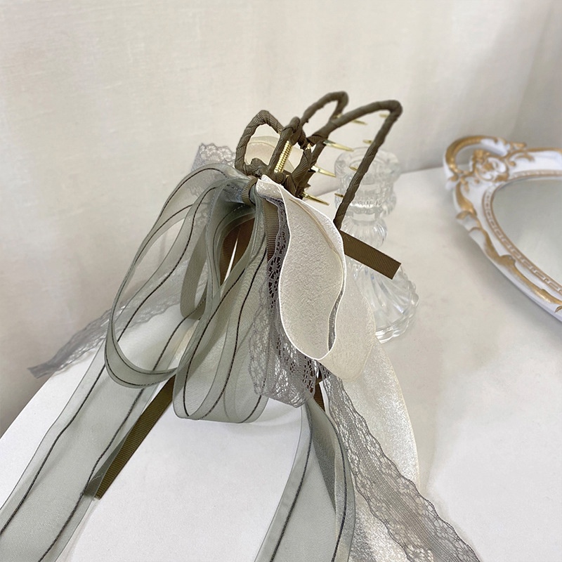 Kẹp Tóc Nơ Lưới Cao Cấp Thời Trang Dễ Phối Đồ