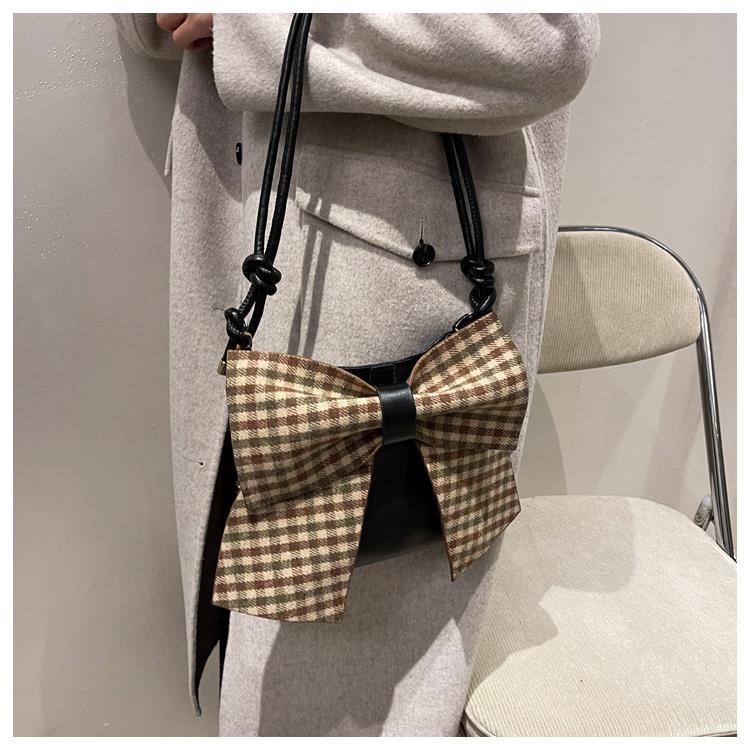 Túi Đeo Chéo Da PU Đính Nơ Hiện Có 4 Màu 2022