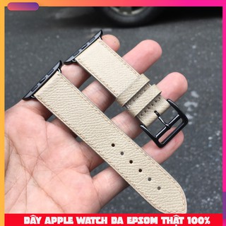 Dây đồng hồ Apple Watch da Epsom xanh Navy cao cấp đủ size Series 5/4/3/2/1