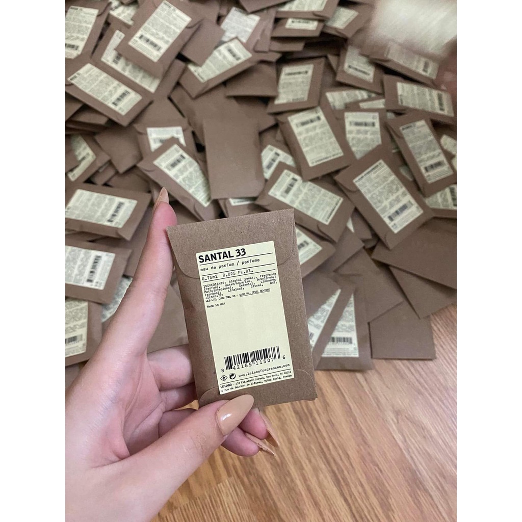 Vial nước hoa Le Labo / LeLabo A13, S33, N29, L41, B22, R31 0.75ML Tonka 25 Baie 19